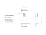DELOCK RJ12 Stecker > Terminalblock Adapter 6 Pin 2-teilig