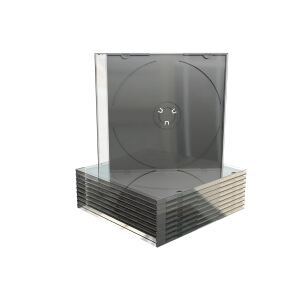 MediaRange BOX21 CD-Hülle Schmuckschatulle 1 Disks Schwarz, Transparent