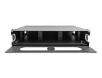 DELOCK 19" LWL Patchpanel mit Sichtfenster 2 HE dunkelgrau