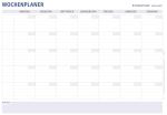 STAEDTLER Jahresplaner Lumocolor Wochenplaner 2025 A1 Format