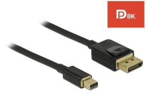 DeLOCK 84927 DisplayPort-Kabel 1 m Mini DisplayPort Schwarz
