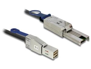 DeLOCK 2m, Mini SAS HD SFF-8644 - Mini SAS SFF-8088 Schwarz