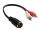 Alcasa AD-2CS5B Audio-Kabel 0,2 m 2 x RCA DIN (5-pin) Schwarz, Rot, Weiß