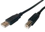 Sharkoon Kabel USB 2.0 A-B 1,0m schwarz