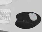 DeLOCK Ergonomisches Mauspad mit Gel Handballenauflage schwarz 230 x 202 x 24 mm
