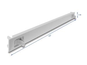 DELOCK 19" 1 HE Blindpanel ABS Kunststoff Einrast. Snap-In