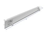 DELOCK 19" 1 HE Blindpanel ABS Kunststoff Einrast. Snap-In