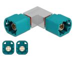 DELOCK Adapter HSD Z Stecker zu HSD Z Stecker gewinkelt