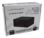 LC-Power LC-DOCK-U3-HUB Speicherlaufwerk-Docking-Station USB 3.2 Gen 1 (3.1 Gen 1) Type-B Schwarz