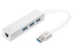 Digitus USB 3.0 3-Port Hub & Gigabit LAN-Adapter