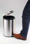 Durable Treteimer Edelstahl 5L rund