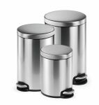 Durable Treteimer Edelstahl 5L rund