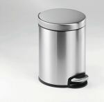 Durable Treteimer Edelstahl 5L rund