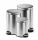 Durable Treteimer Edelstahl 5L rund