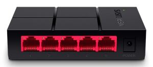 Mercusys MS105G(EU) Netzwerk-Switch Unmanaged Gigabit Ethernet (10/100/1000) Schwarz