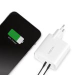 LogiLink PA0282 Ladegerät für Mobilgeräte Handy, Tablets Weiß AC Schnellladung Drinnen