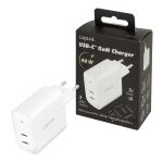 LogiLink PA0282 Ladegerät für Mobilgeräte Handy, Tablets Weiß AC Schnellladung Drinnen