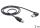 DELOCK Easy USB Kabel A 90 -> B StSt 2.00m schwarz