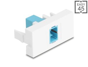 DELOCK Easy 45 Modul SC Simplex Bu zu SC Simplex Bu aqua /we