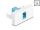 DELOCK Easy 45 Modul SC Simplex Bu zu SC Simplex Bu aqua /we