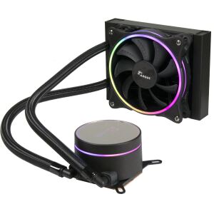 Inter-Tech LC-120 RGB Prozessor All-in-One-Flüssigkeitskühler 12 cm Schwarz 1 Stück(e)
