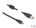 DeLOCK 84912 USB Kabel USB 2.0 1 m USB A Mini-USB B 0,48 Gbit/s Schwarz