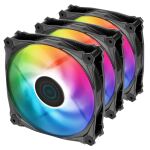 Iceberg Thermal IceGALE Lightning ARGB Computergehäuse Ventilator 12 cm Schwarz 3 Stück(e)