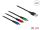 DELOCK USB Ladekabel 3in1 Lightning/MicroUSB/USB Type-C 30cm