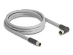 DELOCK M12 Kabel L-kodiert 5 Pin ge zu Bu re gew PUR 2m