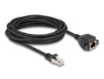 DELOCK RJ50 Verlängerungskabel Stecker zu Buchse S/FTP 5m SW