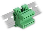 DELOCK Terminalblock Set f. Hutschiene 6Pin Rastermaß 5,08mm