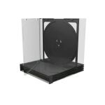 MediaRange BOX31-2 CD-Hülle Schmuckschatulle 2 Disks Schwarz, Transparent