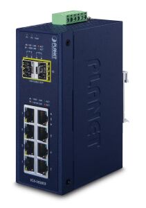 PLANET Industrial 8 100/1000X SFP+ 2-Port 10/100/1000T,Managed Switch, -40~75 degrees C