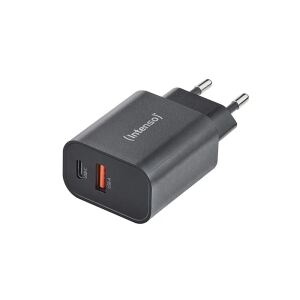 Intenso Power Adapter W30AC, 30W, USB-A und USB-C Anschluss, schwarz
