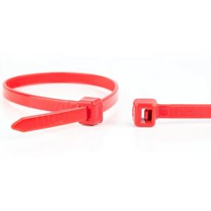 WKK 11032271 Kabelbinder Lösbarer Kabelbinder Kunststoff Rot 100 Stück(e)