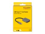 DeLOCK USB Type-C Card Reader im Aluminium Gehäuse für SD oder Micro SD Speicherkarten