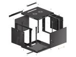 Lanberg WF01-6609-00B Rack 9U Wandmontiertes Regal Schwarz