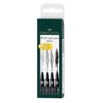 Faber-Castell 167100 Fineliner Multi Schwarz 4 Stück(e)