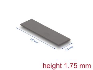 DELOCK Wärmeleitpad 70x20x1,75mm für M.2 Module 3,2 W/mK