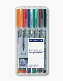 Staedtler 316 WP6 Marker 1 Stück(e) Schwarz, Blau, Braun, Grün, Orange, Rot