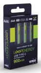 Verico 1UDBT-A2WEBC-NN Haushaltsbatterie Wiederaufladbarer Akku AAA Lithium-Ion (Li-Ion)