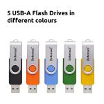 Intenso 5 x USB-Stick Office Line, 64 GB, USB-A, 3.2 Gen 1x1, bunt