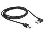 DELOCK Easy-USB-Kab.2.0 A(gewink. re/li)-> EUS-A 2.0m schw