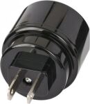 Brennenstuhl 1508450 Netzstecker-Adapter Typ C (Euro-Stecker) Typ A Schwarz