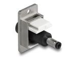 DELOCK Panel Mount DC 5,5 x 2,5 mm Bu zu DC 5,5 x 2,1 mm St