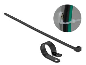 DELOCK Befestigungsschelle 25,4 mm mit KBI 300x7,2mm schwarz