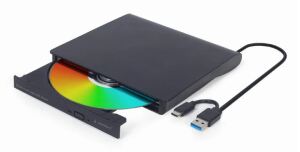 Gembird DVD-USB-031 Optisches Laufwerk Eingebaut DVD±RW Schwarz