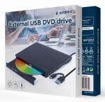 Gembird DVD-USB-031 Optisches Laufwerk Eingebaut DVD±RW Schwarz