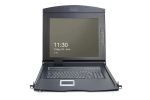Digitus 17" LCD KVM Konsole, 1-Port VGA, deutsche Tastatur