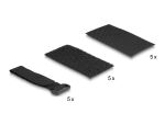DeLOCK Klettpad selbstklebend mit Klett-Kabelbinder Set...
